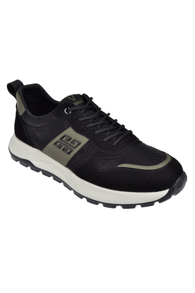 Voyager Hafif Tabanlı Erkek Spor Ayakkabı Sneaker VOY-435 SİYAH