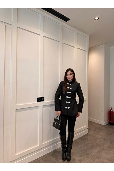 Z&Ş BUTİK Tasarım Nakışlı Blazer Ceket