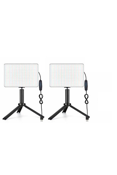 AZT 2 li PL-26 13 Watt 96 Led 23cm CRI95+ Bicolor 3 Renk Fotograf ve Video Iş...