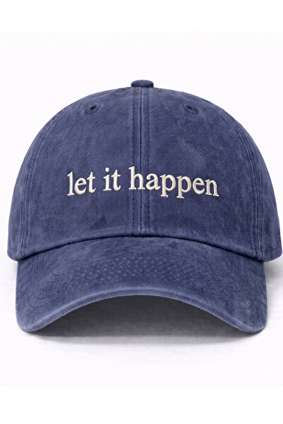 Tresore '' let it happen'' nakışlı yıkamalı şapka / ''let it happen'' işlemel...