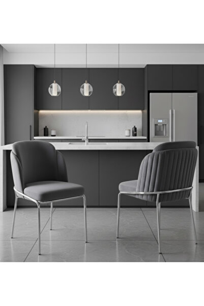 Buketim Mobilya Çift papel Metal sandalye Salon mutfak Cafer restoran balkon ...