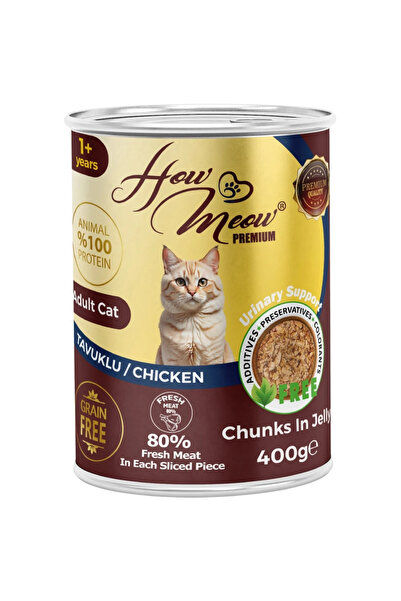 how&meow HOW MEOW 12 ADET JÖLELİ PARÇA ETLİ YETİŞKİN KEDİ YAŞ MAMASI TAVUKLU ...