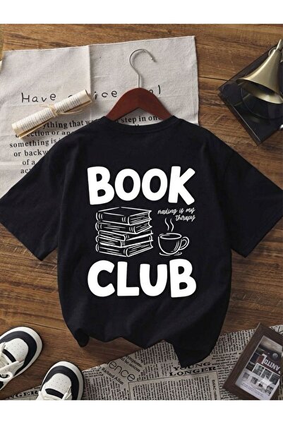 LELVANİ ΜΠΛΟΥΖΑΚΙ UNISEX ΜΕ ΣΤΑΜΠΑ ΚΑΦΕ " UNİSEX BOOK CLUB " ΚΑΙ ΛΟΥΜΠΕΡΓΚΕΪΝ...