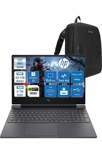 HP Victus 15-FA2704NT Intel Core I5 13420H 40GB 4tb SSD RTX3050 6gb Windows 1...