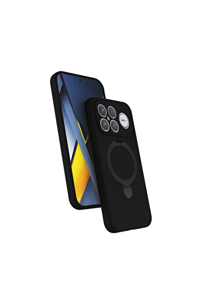 m.tk moveteck Xiaomi Poco F8 Ultra Kılıf Magsafe Halkalı Extra Standlı içi Ka...