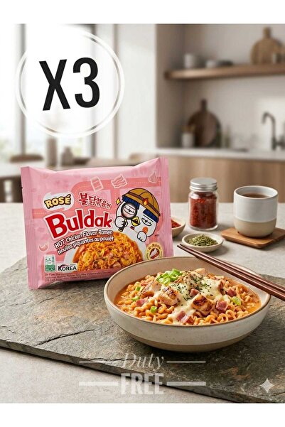 hijazigroup Rosé Hot Chicken Flavor Ramen 140g (3 ADET )