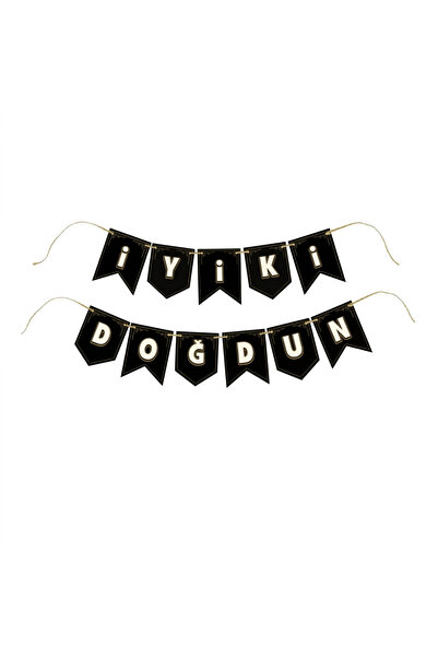 sfs elektrik Birthday Decoration Black Colors Happy Birthday Letter Set