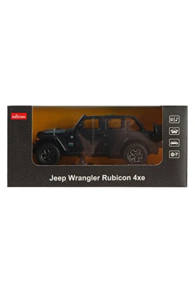 Rastar Jeep Wrangler Rubicon 4xe Mașină model turnată sub presiune neagră la ...