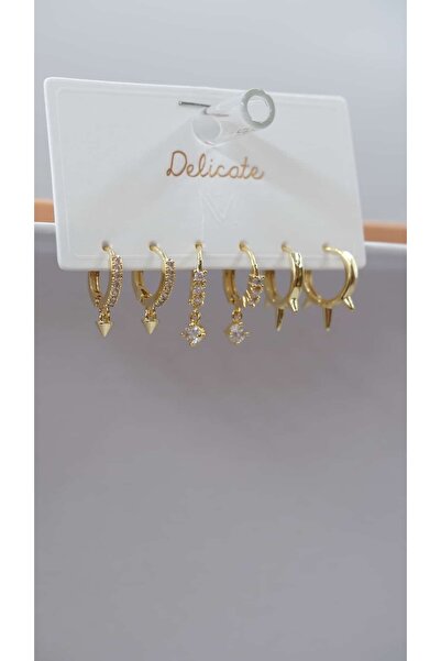 Jerie Gold Hoop 6-Piece Earring Set