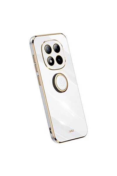 Xinli Straight Θήκη Σιλικόνης με Δαχτυλίδι White (Xiaomi Redmi Note 15 Pro 5G)