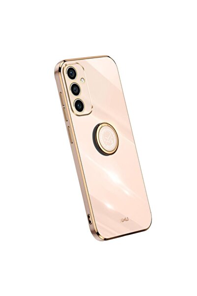 Xinli Straight Θήκη Σιλικόνης με Δαχτυλίδι Pink (Samsung Galaxy A55 5G)