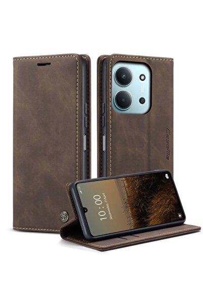 Caseme 013 Retro Θήκη Βιβλίο Coffee (Xiaomi Redmi 15C 4G-5G / Poco C85 4G)