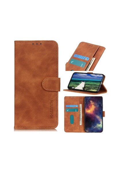 KHAZNEH Retro Θήκη Πορτοφόλι Brown (Xiaomi Redmi Note 11/Note 11s)