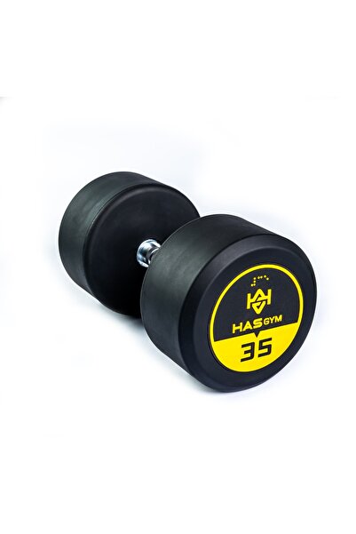 ALİN HASGYM 35 KG Kauçuk Kaplı Profesyonel Olimpik DUMBBELL ( Dambıl )