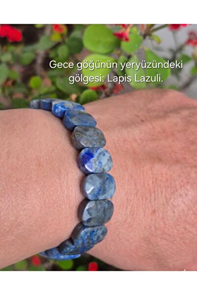 güleçdoğaltaş Güleç Natural Stone Lapis Lazuli Flat Capsule Cut Natural Stone...