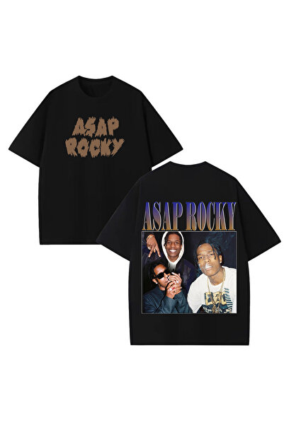 STİL-X Asap Rocky Printed Unisex 100% Cotton Oversize T-Shirt