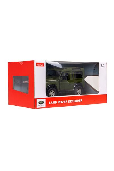Rastar MASINA CU TELECOMANDA LAND ROVER DEFENDER VERDE CU SCARA 1 LA 14