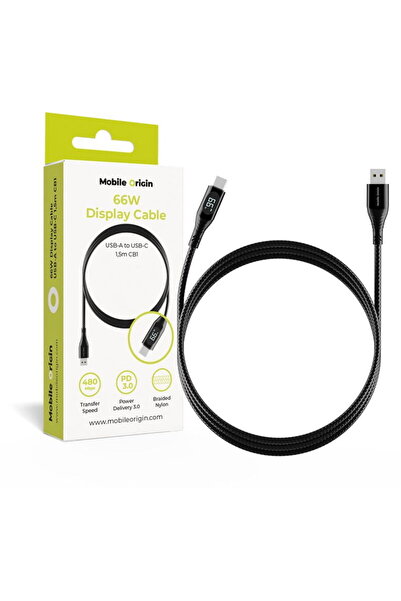 Mobile Origin Cablu Display 66W USB-A la USB-C 1,5m CB1