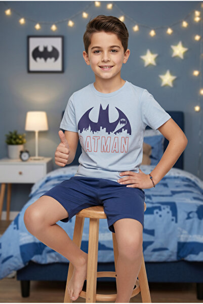 MQ Set for Boy Round Neck and Print Batman (Batman) 2 Pieces