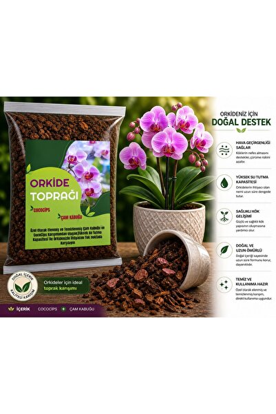 NEXVORİA Orkide Toprağı / Cococips İtal Çam Kabuğu Karışımı 3 LİTRE
