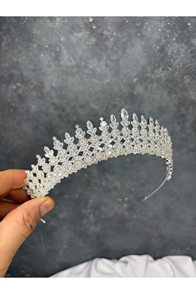 Hayalperest boncuk Trend Zircon Stone Coroana de mireasa Accesoriu pentru par...