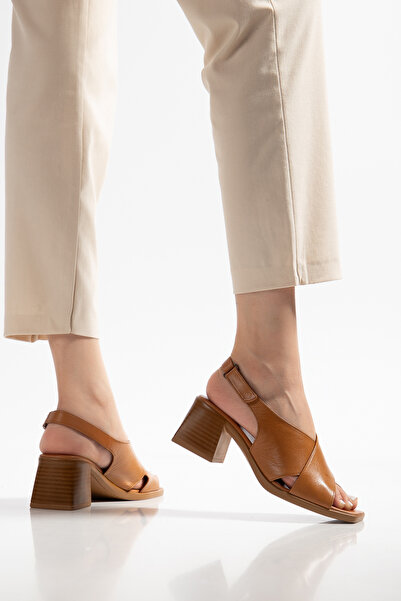 Genuine Leather Size 34-35-41-42 Heeled Sandals