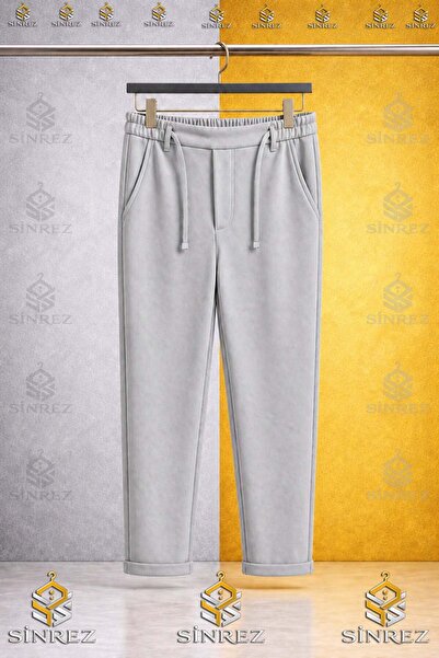 SİNREZ STIL UNISEX Pantaloni uni pentru copii, cu talie elastică, stil Lycra ...