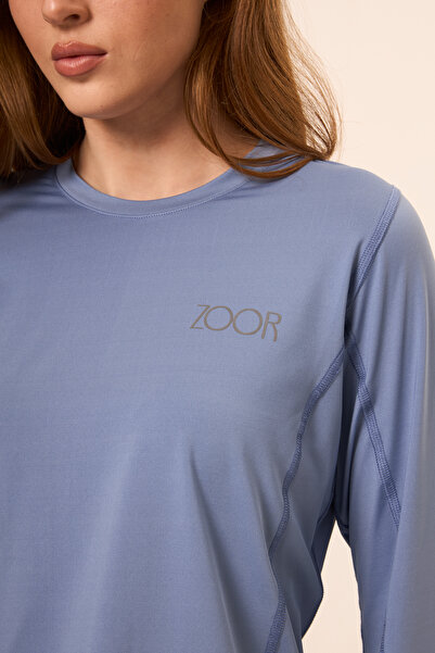 Zoor Kadın Uzun Kol Compression Fitness Gym Spor Body Tshirt