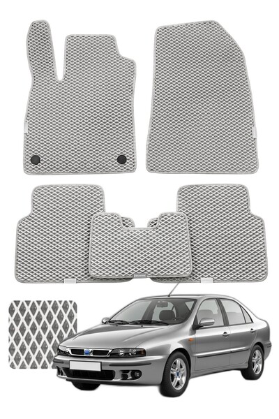 Evanotion Fiat Marea 1996-2007 Özelleştirilebilir Premium Eva Oto Paspas Seti...
