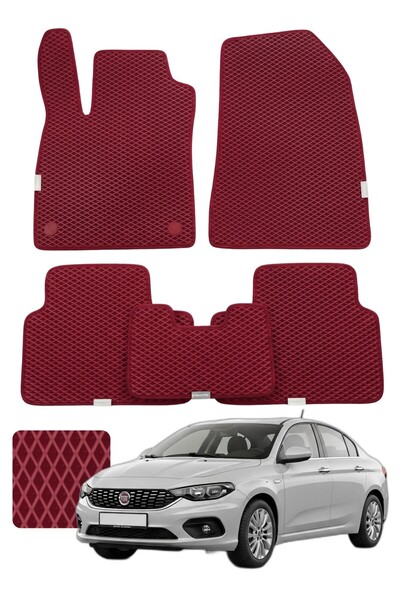 Evanotion Fiat Egea HB 2016 ve sonrası Özelleştirilebilir Premium Eva Oto Pas...