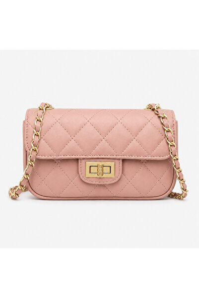 MAGNORA Geanta dama crossbody din piele naturala matlasata cu lant