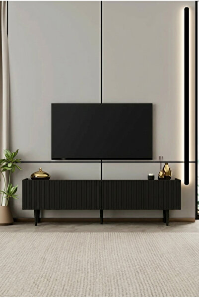MOLDESAN INTERİOR DESİGN Capella TV Ünitesi MDF 4 kapaklı 160 cm ayaklı