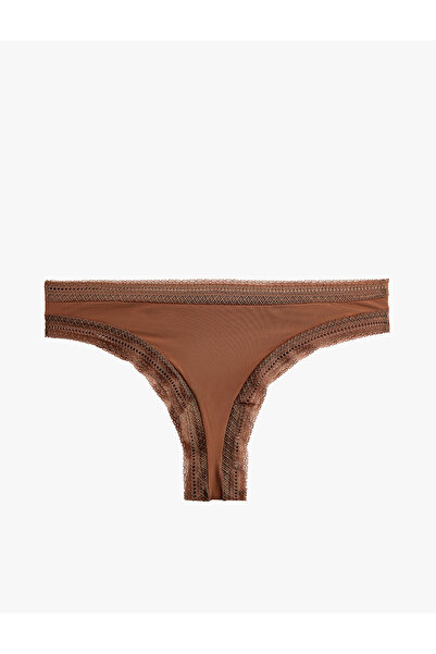 Koton Comfortable Fit Lace Detailed String Panties