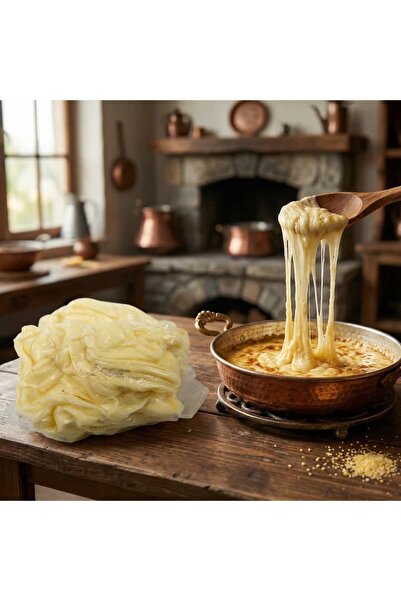 sis gurme Tam Yağlı Kuymaklık Kars Çeçil Peyniri 500 gr