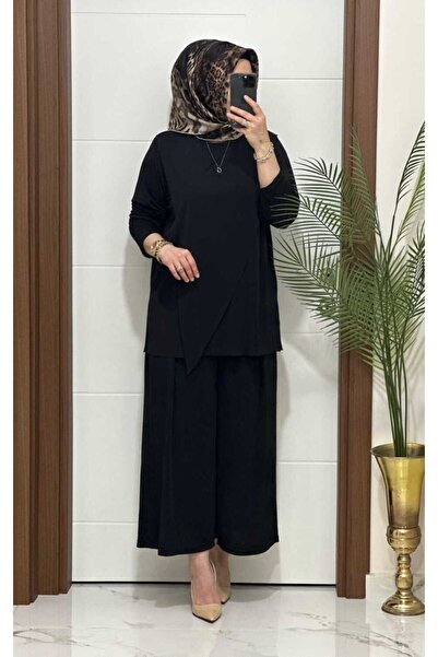 MODA ALMİRA 4445 K 150 SİYAH ÇAPRAZ SANDY TAKIM