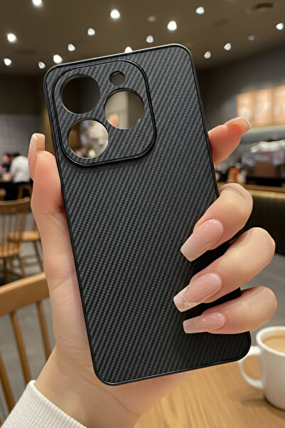 Nezih Case İnfinix Hot 40İ Uyumlu Kamera Korumalı Darbelere Dayanıklı Carbon ...