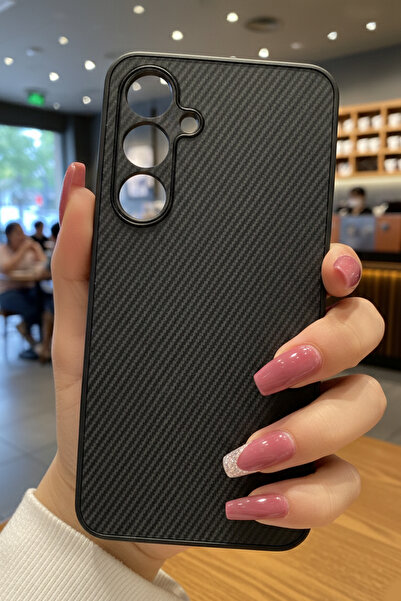 Nezih Case Samsung Galaxy A56 Uyumlu Kamera Korumalı Darbelere Dayanıklı Carb...