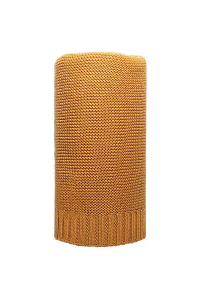 Other Pătură tricotată din bambus NOUĂ PENTRU BEBELUȘ 100x80 cm culoarea mușt...