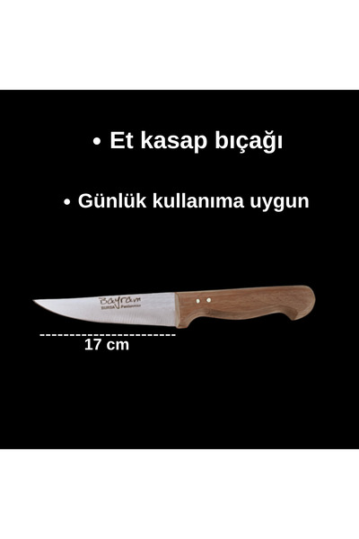 Et Kurban Kesim - Kurban Bıçağı Günlük Kullanıma Uygun 17cm