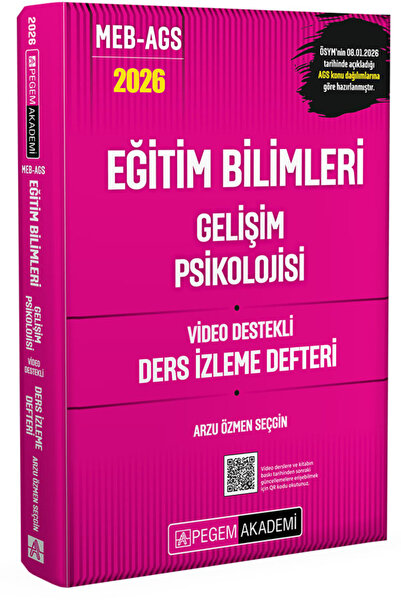 Pegem Akademi Yayıncılık 2026 MEB AGS Eğitim Bilimleri Gelişim Psikolojisi Vi...