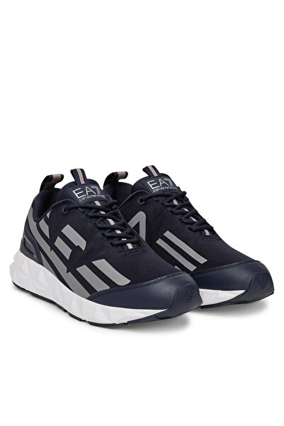 EA7 Men's Lightweight High Sole Eagle Logo Navy Blue1 Sneaker