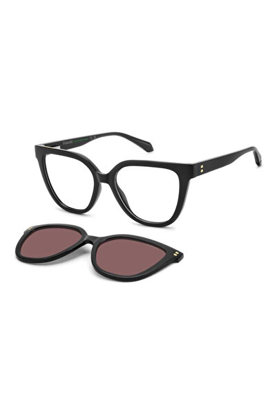 Polaroid نظارات شمسية مستقطبة PLD D596/C 807KL مع 53 مشبكًا (قابلة للتركيب)
