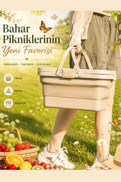 Boheme Çok fonksiyonlu Katlanabilir Kamp & Piknik Sepeti