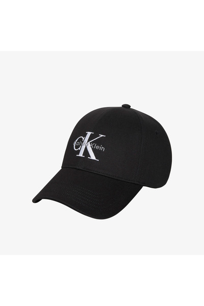 Calvin Klein Monologo Embroidery Baseball Kadın Siyah Şapka