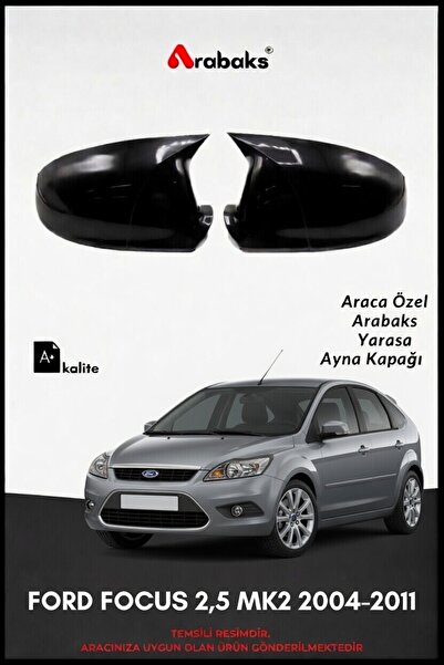 Arabaks FORD FOCUS 2,5 MK2 2004-2011 Yarasa Ayna Kapağı 2'li Takım (BATMAN Tİ...