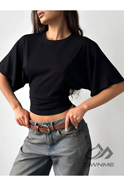 OWNME Ženska bluza sa uskim rukavima u obliku krila šišmiša, premium kvaliteta
