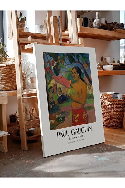 Postifull Paul Gauguin - Eu Haere Ia Oe, Canvas Painting, Art Series No:110571