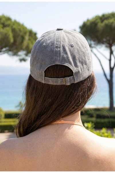 LAGRANZE Pălărie ocazională pentru femei Pălărie vintage premium din bumbac spălat cu detalii învechite
