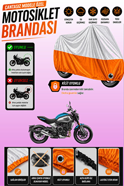 Cemku Twin Top Gray - Bottom Orange Cfmoto 700Cl-X Heritage Compatible Engine...