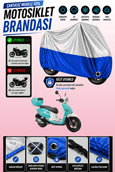 Cemku Twin Top Gray - Bottom Blue Rks Neon 125 Compatible Engine Cover, Rear ...
